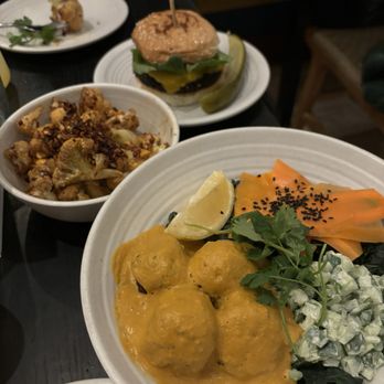 Rad Radish - NEATBALL MASALA, WILDSEED BURGER, CHILI CRISP CAULIFLOWER - Vegan Near Me - San Francisco, California Rad Radish - NEATBALL MASALA, WILDSEED BURGER, CHILI CRISP CAULIFLOWER - Vegan Near Me - San Francisco, California