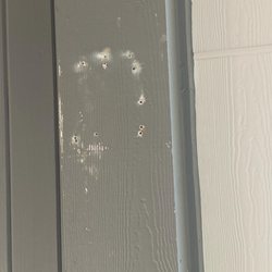 Shade-Outdoor Living Solutions - Looking at where the vertical support beam was "attached"