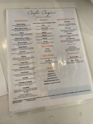 Menu photo 6 Café Coquí Alafaya, FL
