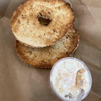 Julie's Cafe - Sesame bagel with Lox cream cheese - Sandwiches Near Me - Chino, California