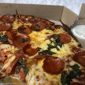 Papa's Pizza - Pepperoni basil pizza - Pizza Near Me - Galveston, Texas