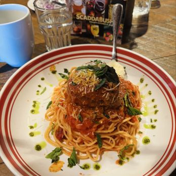 Scaddabush - Spaghetti Day! Yum! - Italian Near Me - Oakville, Ontario