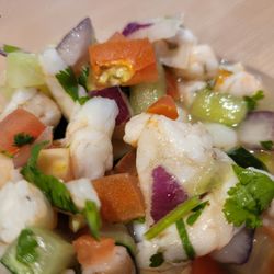 Vallarta Supermarkets - Half pound of Spicy Shrimp Ceviche... so good! I should have gotten one pound LOL