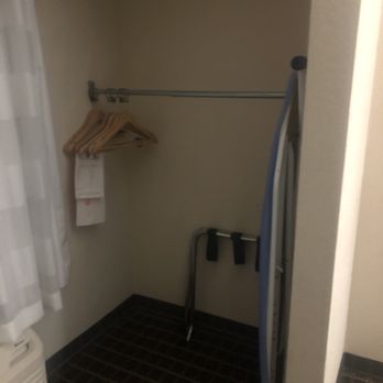 Sleep Inn & Suites - Closet space with iron and ironing board; handicap accessible - Hotels Near Me - Valdosta, Georgia Sleep Inn & Suites - Closet space with iron and ironing board; handicap accessible - Hotels Near Me - Valdosta, Georgia