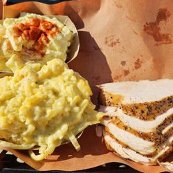 Fork Grove Barbecue - Turkey, Cheesy Hashbrowns and Potato Salad