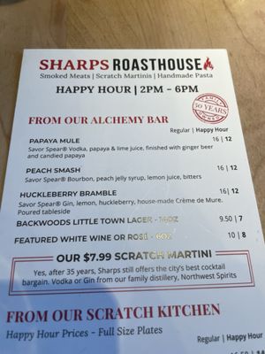 Menu photo 1 Sharps Roasthouse SeaTac, WA Menu photo 1 Sharps Roasthouse SeaTac, WA