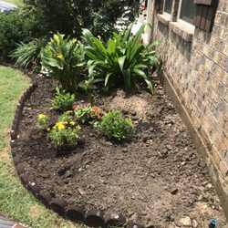 Honey Badger Landscaping - Building a garden I designed for a client