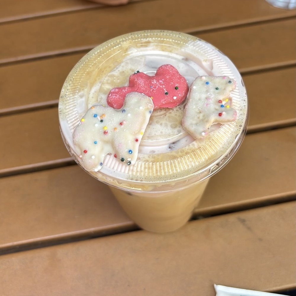 Le Buzz Caffe - Animal Cracker Latte Iced - Coffee & Tea Near Me - Tucson, Arizona