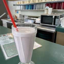 Greenwood Family Restaurant - Strawberry milkshake! Delicious.