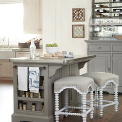 Chap de Laine's Interiors - #1 customer pick, Stainless Steel top Island...