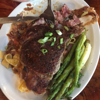 Effina's Tuscan Grille - Tuesday night ribeye steal with pappardelle noodles and asparagus! - Italian Near Me - Jacksonville, Alabama Effina's Tuscan Grille - Tuesday night ribeye steal with pappardelle noodles and asparagus! - Italian Near Me - Jacksonville, Alabama