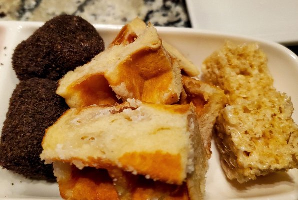 Photo of The Melting Pot - Spokane - Spokane, WA, US. Waffles and marshmallows that can't wait to take a chocolaty dip!!