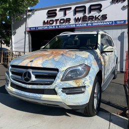 Exterior outside entrance of Star Motor Werks - Costa Mesa, California Exterior outside entrance of Star Motor Werks - Costa Mesa, California