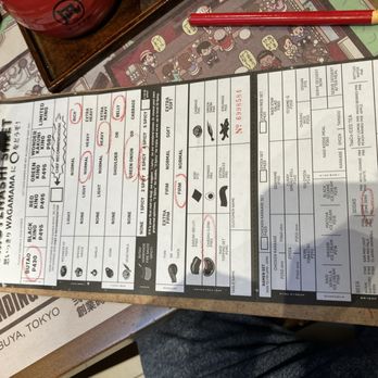 Ramen Nagi - Order paper - Ramen Near Me - Makati, NCR