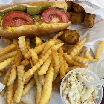 Dog & Suds - Hot dog, fries, coleslaw and "dog bites" Yummy - Diners Near Me - Richmond, Illinois