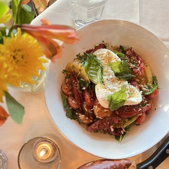 Roost - Tomato salad 3 ways - New American Near Me - Houston, Texas Roost - Tomato salad 3 ways - New American Near Me - Houston, Texas
