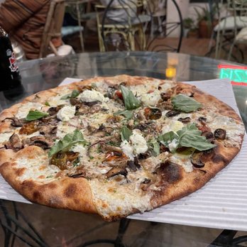 Revolver - White Pizza with Mushrooms - Pizza Near Me - Santa Barbara, California