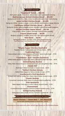 Menu photo 4 Lumberjack's Kitchen Duncannon, PA
