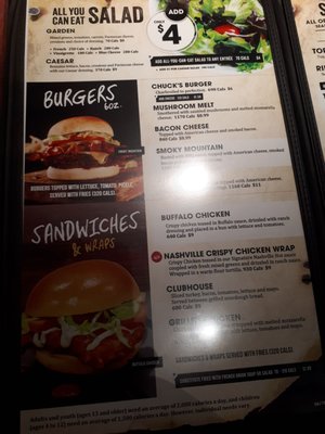 Menu photo 3 Chuck's Roadhouse Ajax, ON
