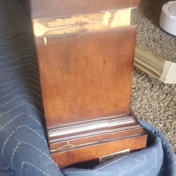 Next Stop Moving & Storage - Damaged Foot board of sleigh bed - Movers Near Me - Georgetown, Texas Next Stop Moving & Storage - Damaged Foot board of sleigh bed - Movers Near Me - Georgetown, Texas