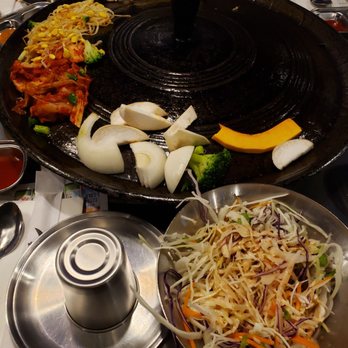 The Cast Iron Pot 3 - All the garnishes - Korean Near Me - Flushing, New York The Cast Iron Pot 3 - All the garnishes - Korean Near Me - Flushing, New York