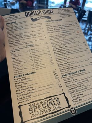 Menu photo 4 Harlem Shake New York, NY