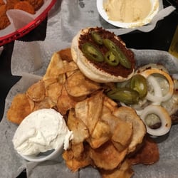 Steel City Bar And Grill - Lava burger and chips