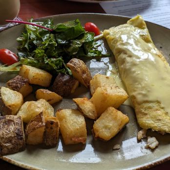 Bistro Central Parc - Crab Omelette ($25.95) - 2.5 stars. Omelette was mostly a thick layer of solidified cheese & some crab. Mother's day brunch 2024-05-12 - French Near Me - San Francisco, California