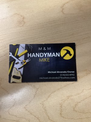 M &M Handyman Mike Logo