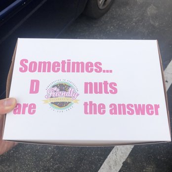 Friendly Donuts - Box design - Donuts Near Me - Orange, California Friendly Donuts - Box design - Donuts Near Me - Orange, California