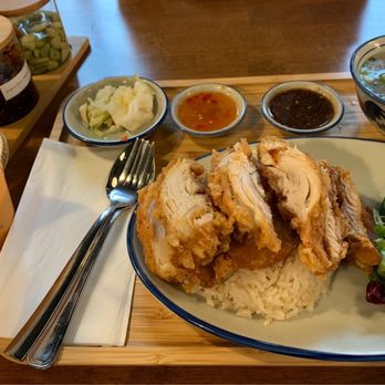 A Ma Chicken Rice - Crispy Chicken Rice - Asian Fusion Near Me - Redmond, Washington