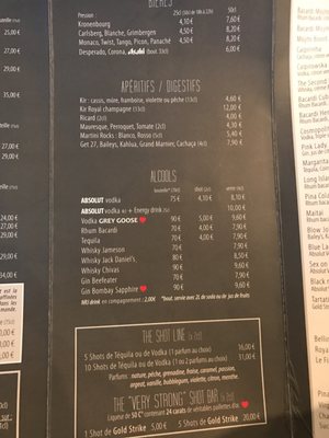 Menu photo 3 Café Voulez-Vous Paris, 75 Menu photo 3 Café Voulez-Vous Paris, 75