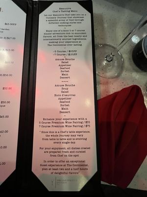 Menu photo 1 The Continental Calgary, AB Menu photo 1 The Continental Calgary, AB