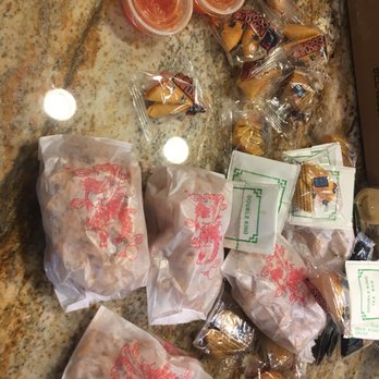 Chen Garden Restaurant - An insane number of crispy noodles, sauces and fortune cookies that came with our delivery order - Chinese Near Me - Rochester, New York Chen Garden Restaurant - An insane number of crispy noodles, sauces and fortune cookies that came with our delivery order - Chinese Near Me - Rochester, New York