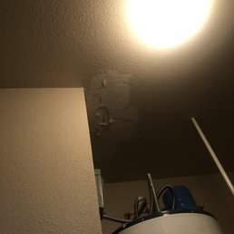 Missing drywall Missing drywall