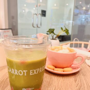 Carrot Express - The new matcha flavor: Strawberry. Adding fruity notes to the lineup - Salad Near Me - Miami, Florida Carrot Express - The new matcha flavor: Strawberry. Adding fruity notes to the lineup - Salad Near Me - Miami, Florida