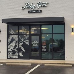 Exterior outside entrance of Lucky Goat Coffee - The storefront of Lucky Goat Coffee Co. - Orlando, Florida Exterior outside entrance of Lucky Goat Coffee - The storefront of Lucky Goat Coffee Co. - Orlando, Florida
