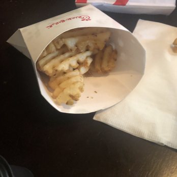 Chick-fil-A - Half full fries from Chick-Fila Drive thru - Fast Food Near Me - Oceanside, California
