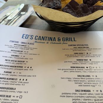 Ed's Cantina & Grill - Menu - Mexican Near Me - Estes Park, Colorado