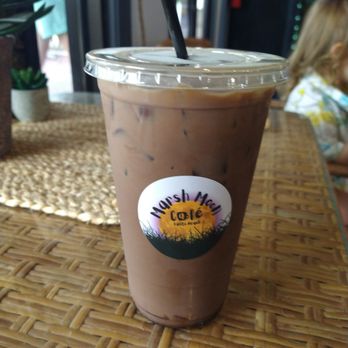 Marsh Moon Cafe - Large Iced Mocha with Oatmilk - Coffee & Tea Near Me - Edisto Island, South Carolina Marsh Moon Cafe - Large Iced Mocha with Oatmilk - Coffee & Tea Near Me - Edisto Island, South Carolina
