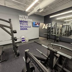 Anytime Fitness - More weights and a sign
