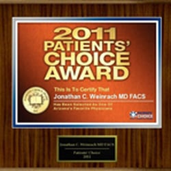 Weinrach Plastic Surgery - Patients choice award 2011