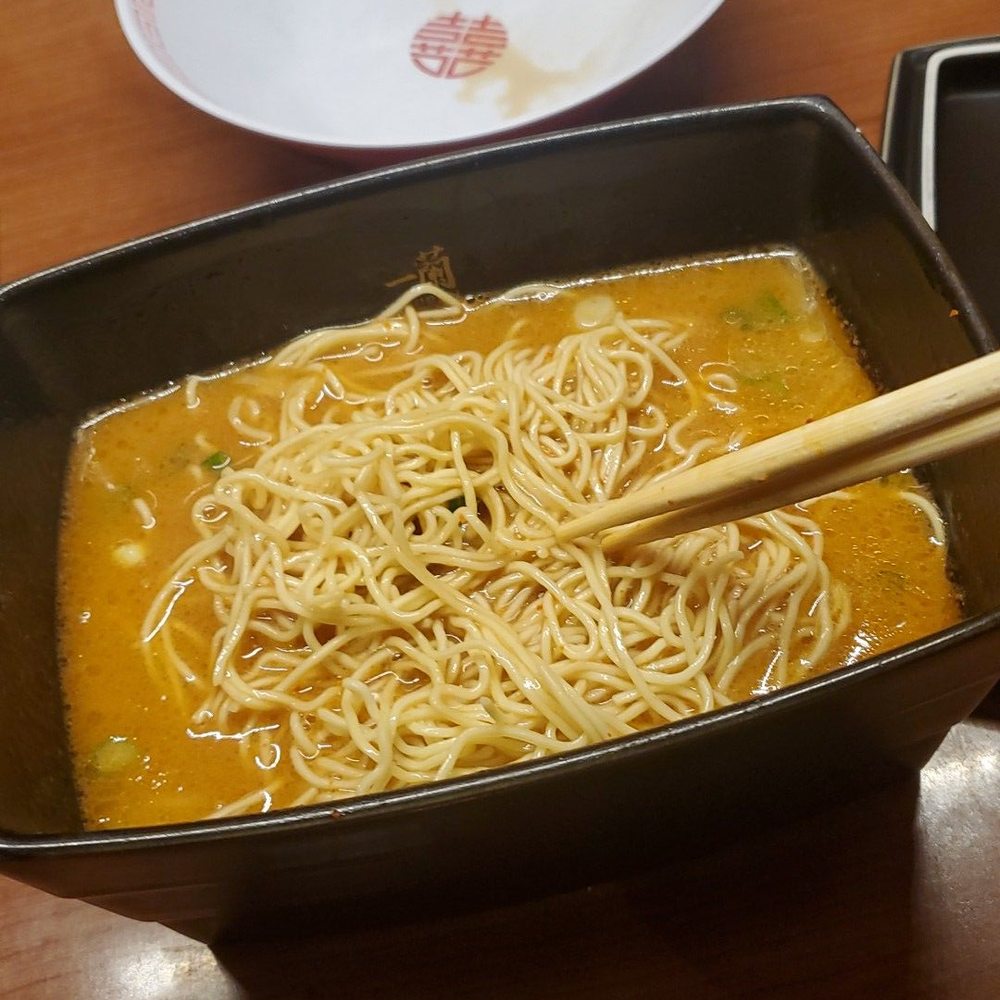 ICHIRAN - Brooklyn - Dashi: Strong Richness: Rich Garlic: 1 Clove With green onion and charsiu Spicy: 6 Noodle texture: Extra firm - Ramen Near Me - Brooklyn, New York ICHIRAN - Brooklyn - Dashi: Strong Richness: Rich Garlic: 1 Clove With green onion and charsiu Spicy: 6 Noodle texture: Extra firm - Ramen Near Me - Brooklyn, New York