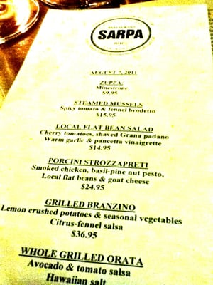 Menu photo 4 Sarpa Restaurant Richmond Hill, ON Menu photo 4 Sarpa Restaurant Richmond Hill, ON