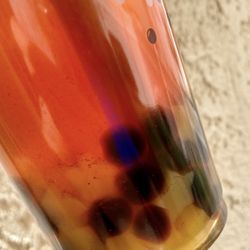 Rustic Bubble Tea Cafe - Sometimes the mango jellies are shaped like stars!