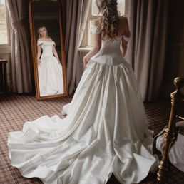 This was after the first dry cleaning (for my second wedding in Scotland)