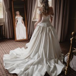 Crest Cleaners - This was after the first dry cleaning (for my second wedding in Scotland)