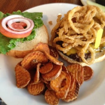 The Cannon Brew Pub - Bama burger with sun spots. Make sure they sauce the burger and I'd recommend getting extra sauce on the side. - Brewpubs Near Me - Columbus, Georgia The Cannon Brew Pub - Bama burger with sun spots. Make sure they sauce the burger and I'd recommend getting extra sauce on the side. - Brewpubs Near Me - Columbus, Georgia