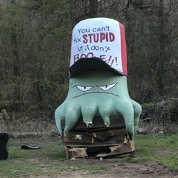 Shane's Rib Shack - Squidbillies Monument in Elijay, Georgia.