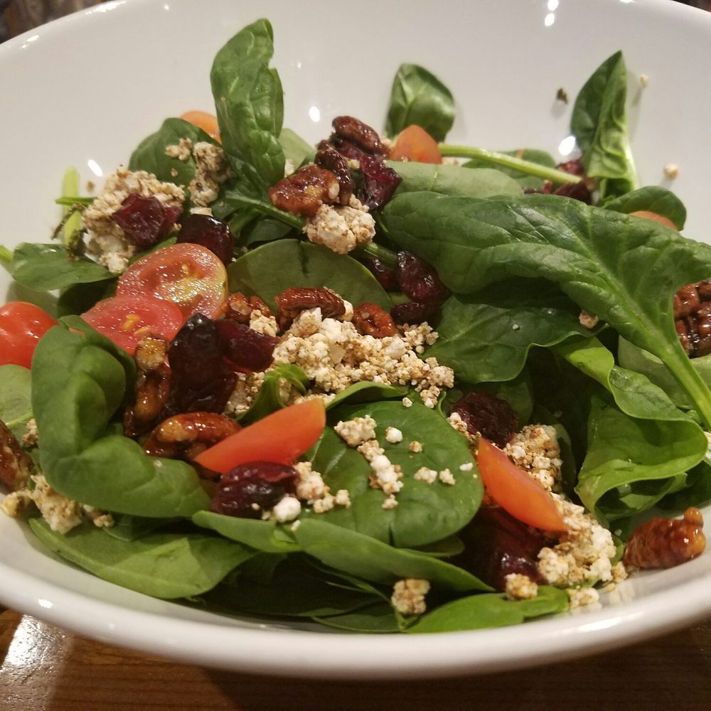 Topgolf - Goat cheese pecan salad. It was good but would be better with less cinnamon! - Golf Near Me - Gilbert, Arizona Topgolf - Goat cheese pecan salad. It was good but would be better with less cinnamon! - Golf Near Me - Gilbert, Arizona